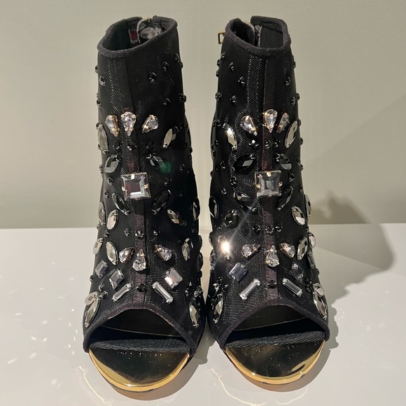 TED BAKER Spisey Embellished Open Toe Ankle Bootie - Picture 6 of 11